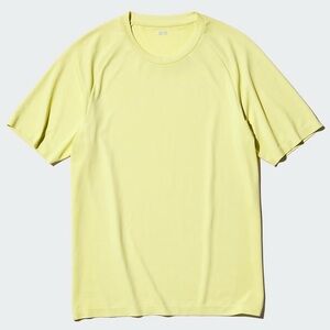UNIQLO Men’s Dry-Ex T-Shirt in Yellow Size Medium